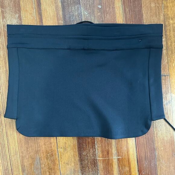 Chloe Oliver Embroidered Mini Skirt with Drawstring, Black, Neoprene, Sz Small - Picture 5 of 8